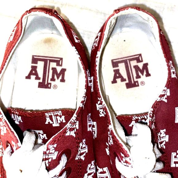 Unisex Row One Texas A&M Shoes Mens 9.5 Womens 11 - Picture 4 of 6